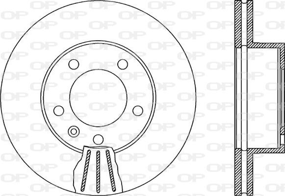 OPEN PARTS Тормозной диск BDA1979.20